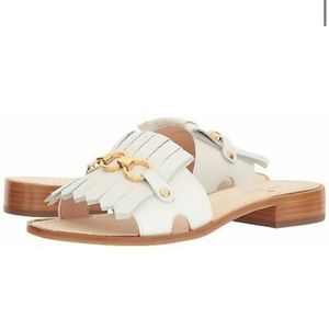 Kate Spade Brie White Tumbled Leather 9 1/2
